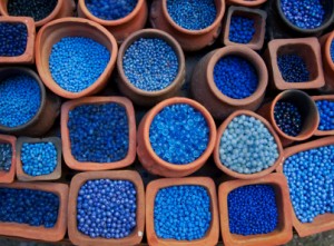 Beautiful blue beads - Jewelry Making Journal