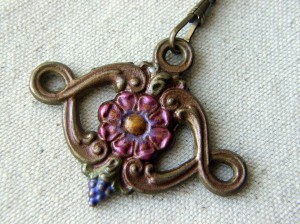 Faux Enamel Pendant by Joan Williams