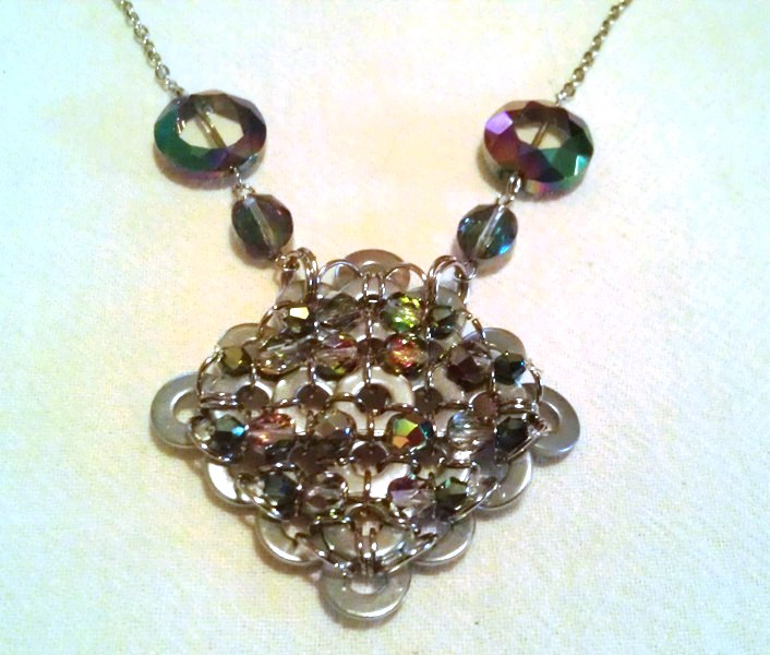 Silver Washer Necklace Jewelry Making Journal