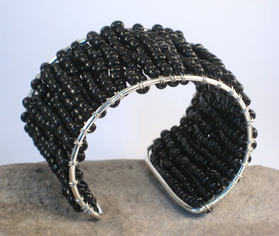 Midnight cuff bracelet by Monique Fowler. 