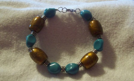 Copper & Turquoise Bracelet I made!!