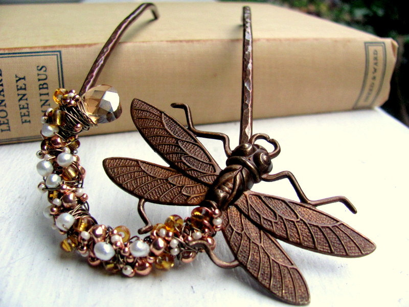Dragonfly Hair Fork Jewelry Making Journal