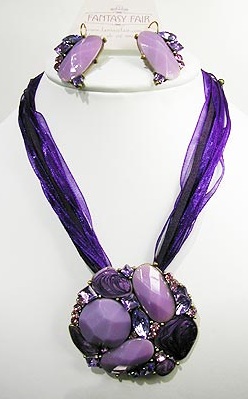 French-style necklace and earring set by Fantasy Fair.