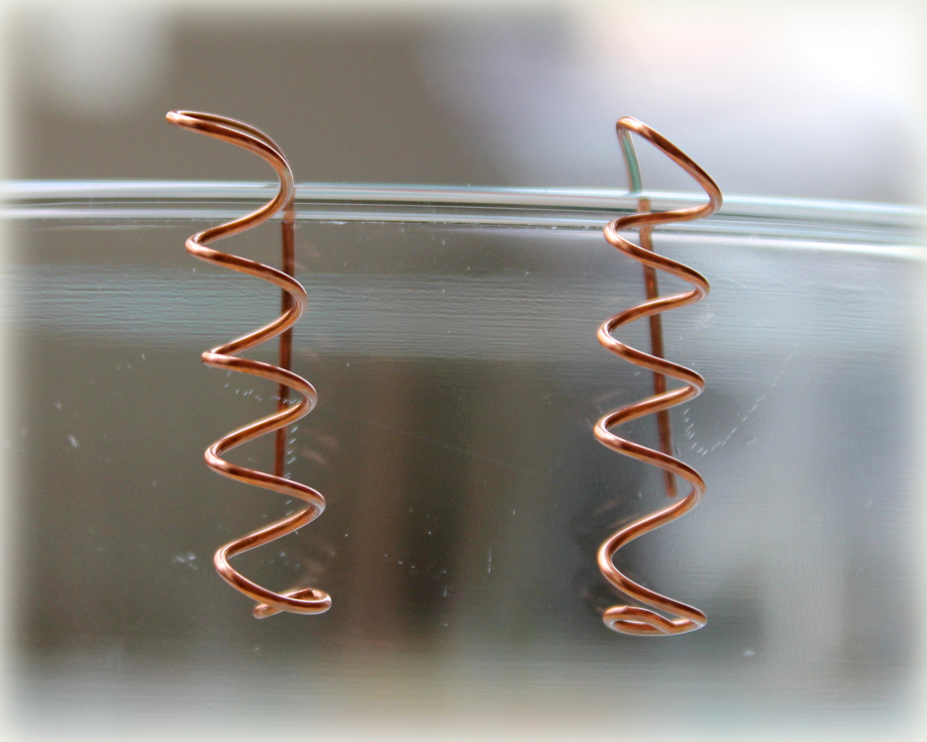 Simple Copper Spring Earrings Jewelry Making Journal