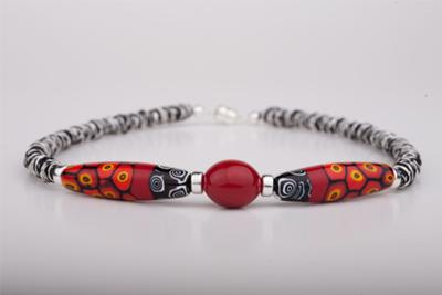 Uluru Bracelet - made with Murano millefiori glass beads