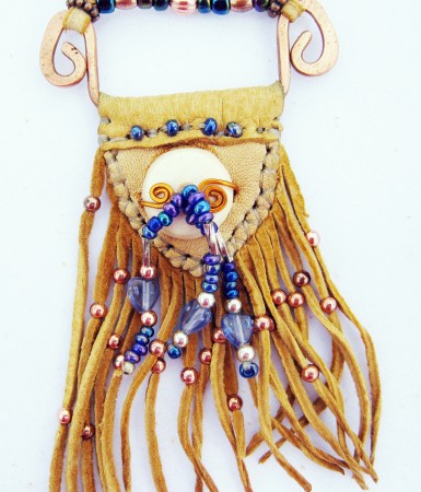 handmade medicine bag necklace