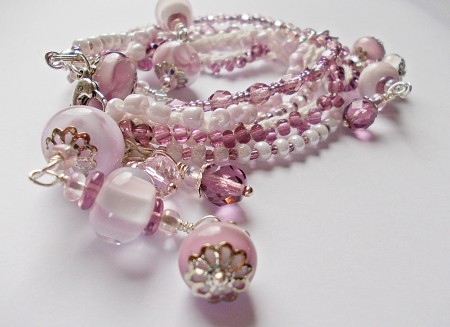 Great Gatsby pink bracelet