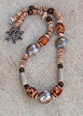 handcrafted clasp and artisan beads