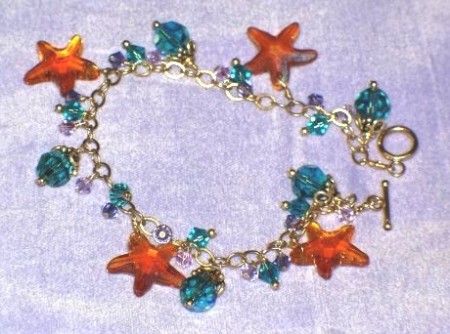 starfish charm bracelet