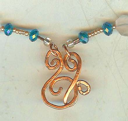 copper wave clasp