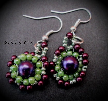 peyote stitch earrings