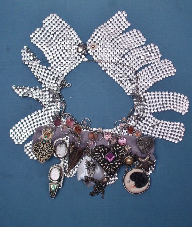Pendant and charms repurposed steampunk