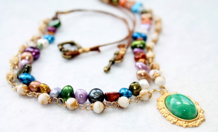 Victorian Style Double Strands Necklace