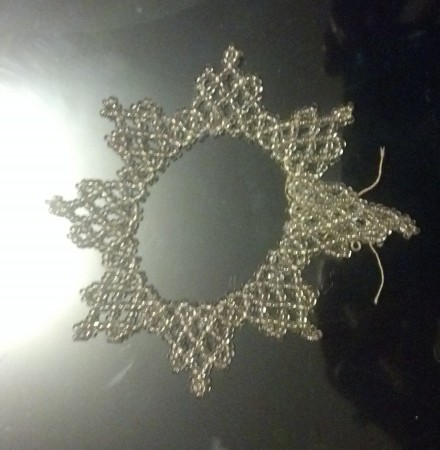 I want to connect the two ends of the pieces like this to make a pendant