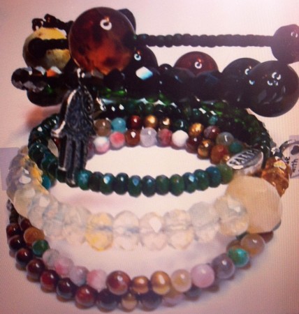 Hamsa Lemon Quartz Wrap Bracelet