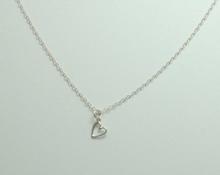 Delicate Open Heart Pendant