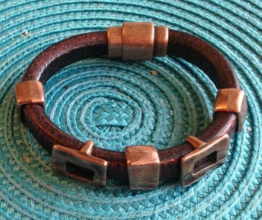 Leather bangle