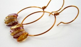Beaded Hoop Earwires - tutorial by Rena Klingenberg