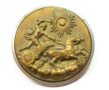 Antique Shank Brass Button 