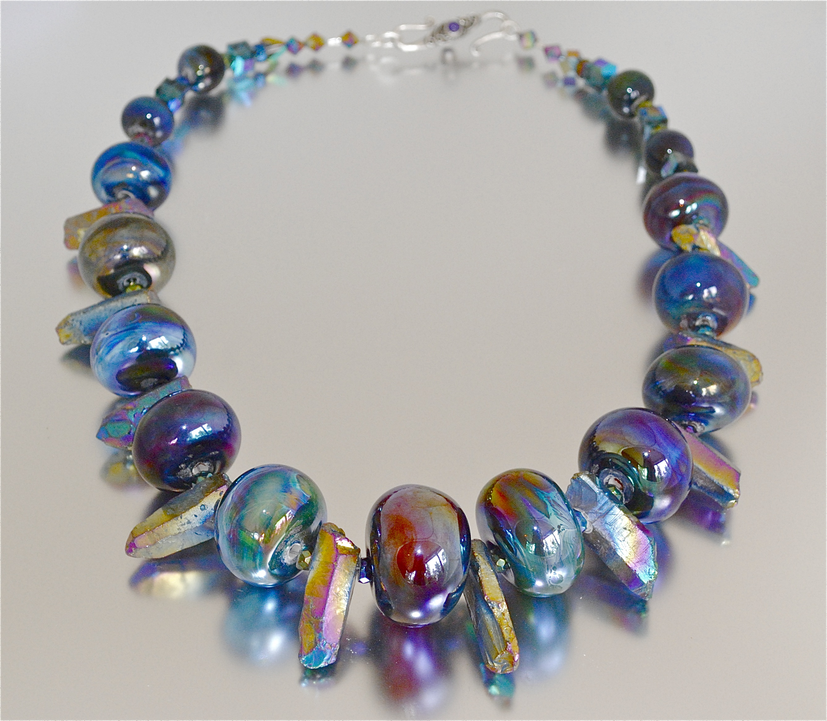 Hand Blown Hollow Necklace Jewelry Making Journal