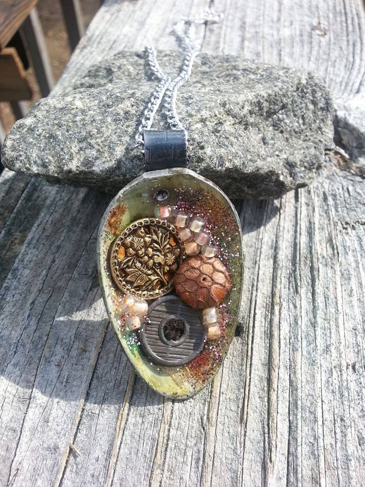 Shabby Chic Pendant Jewelry Making Journal