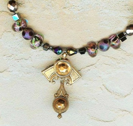 Victorian Charm necklace detail