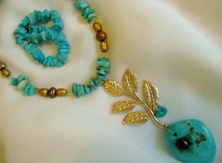 "If I Could Grow A Turquoise Tree" Necklace and Bracelet Set