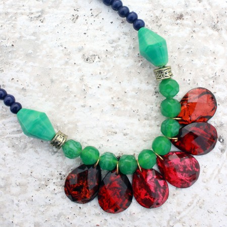Bead soup necklace