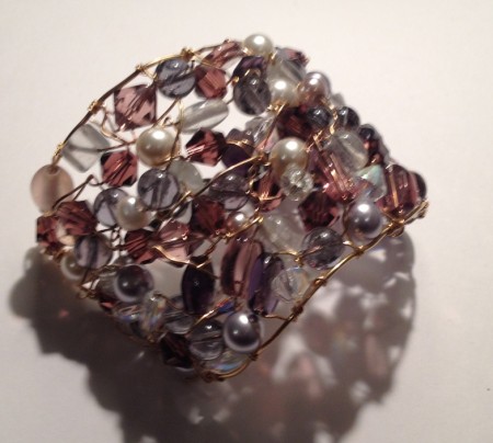 JCass: Beaded 'Stained Glass' Bangle 2