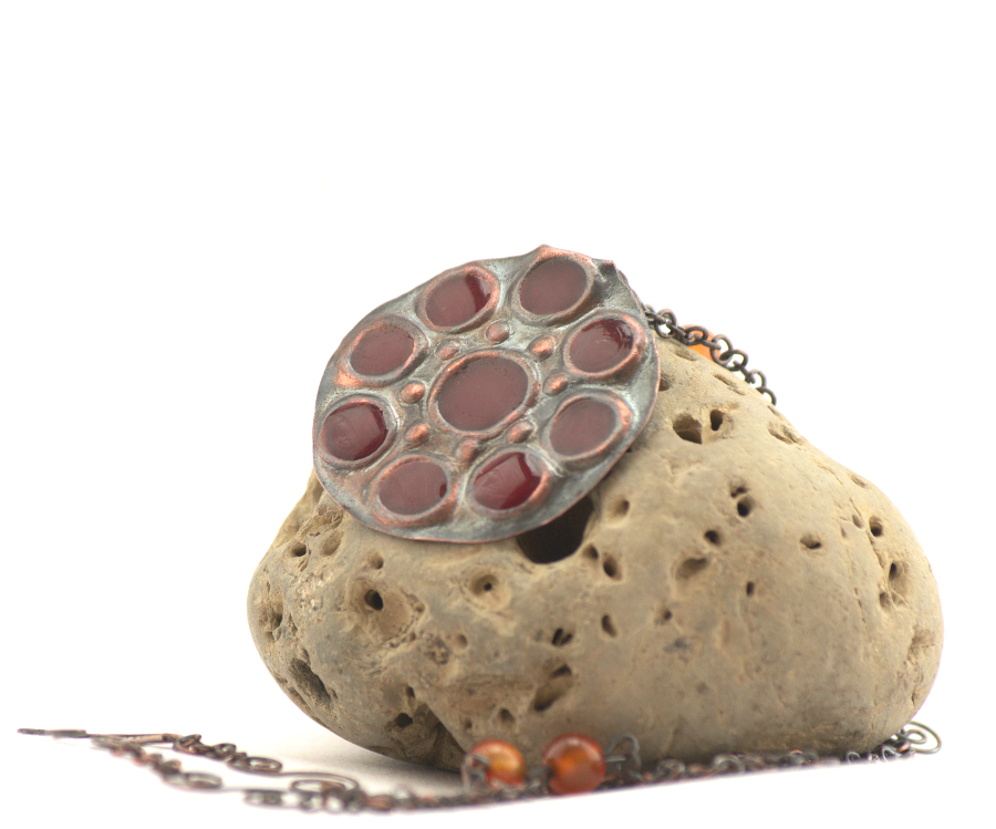 Necklace with Copper & Cold Enamel Jewelry Making Journal