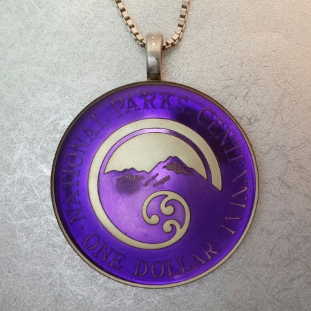 Hand painted New Zealand Coin