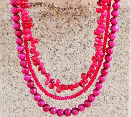 NKedia: Lucious Lips: Pink Coral Multi-Strand 2