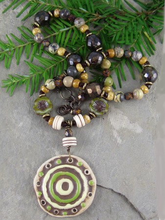 Green Medallion Necklace