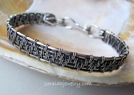 A woven bracelet I already made in copper