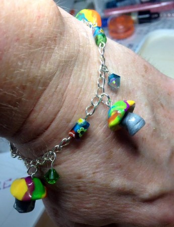 A view of the bracelet on my hand