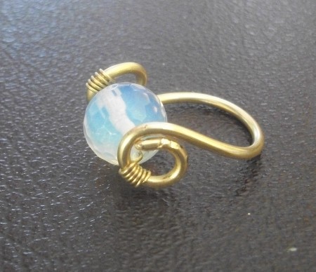 iron ring with moonstone (she likes this one)