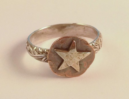 Texas star ring by Jean Megahan