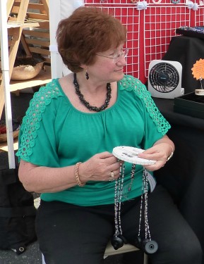 Hard at work at a summer show