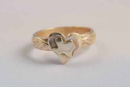 Texas Heart Ring in Bronze - by Jean Megahan