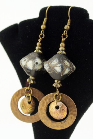 Lampwork earrings by Sheila Davis
