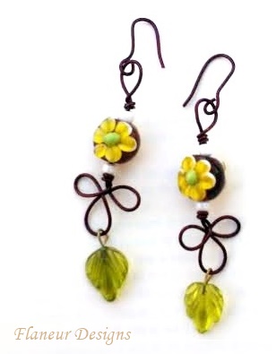 Spring flora earrings