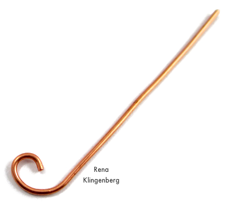Spiral Wire Hook Clasp - tutorial by Rena Klingenberg