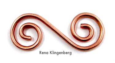 Spiral Wire Hook Clasp - tutorial by Rena Klingenberg