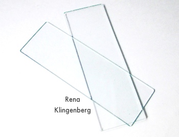 Pendant frame glass for Wire Line Art Pendant - Tutorial by Rena Klingenberg