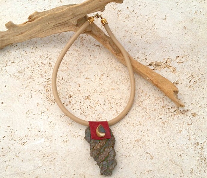 Upcycled Tree Bark Necklace Jewelry Making Journal