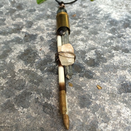 LJuneau: Quills and Fossils Necklace 1