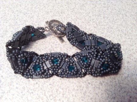 SCrawford: Gray Tila Beads Bracelet