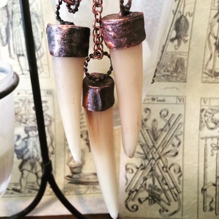 Kudu Horn with Handmade Copper Beezels