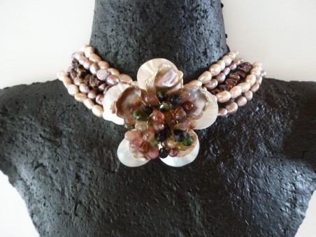 "Mother of All Pearl" Choker by Dana C Smith