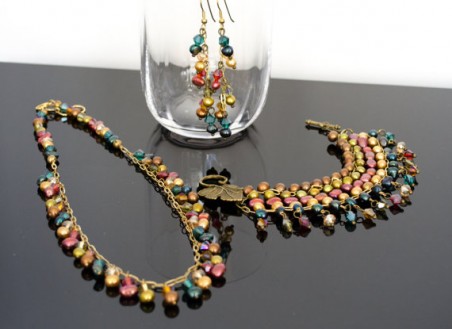 Jewelry Set "Pearly Tourmaline"